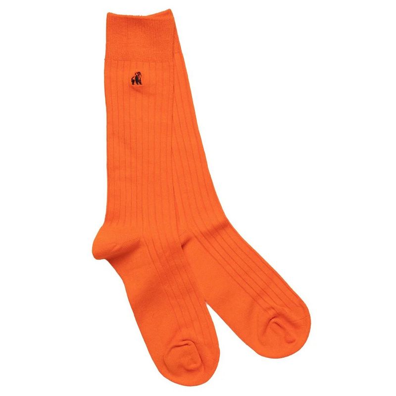Swole Panda Tangerine Orange Socks (Size 7-11)