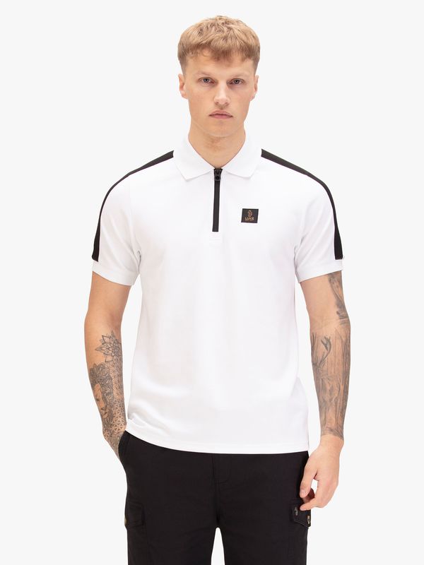 Luke 1977 Caltech 1000 Zip Polo - White Black Tape