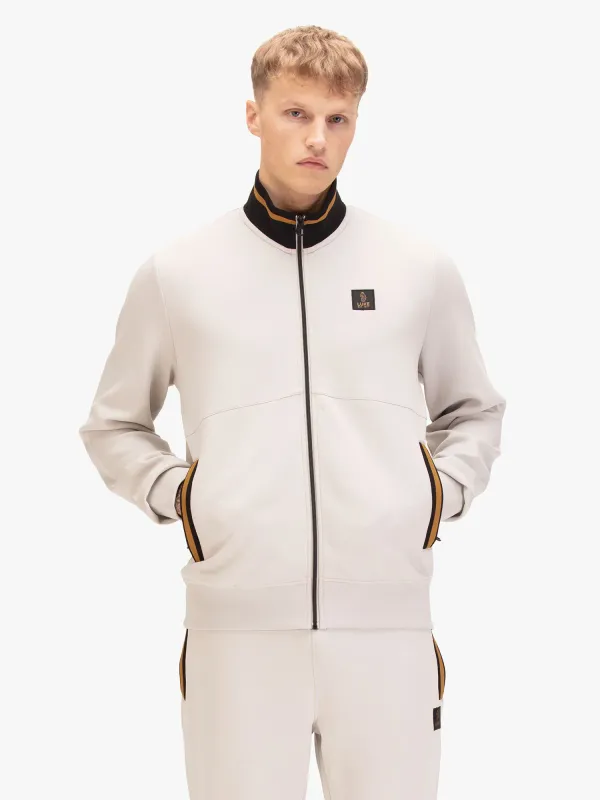 Luke 1977 Makati Zip Through Sweatshirt - Ice Grey