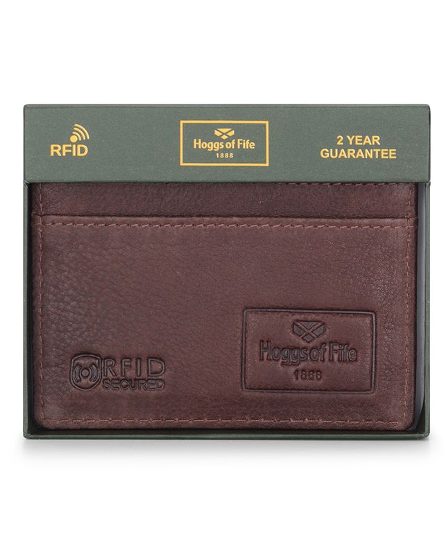Hoggs of Fife Monarch Leather Card Holder RFID