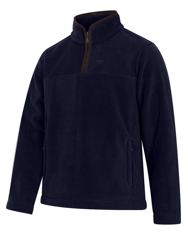 Hoggs of Fife Stenton 1/4 Zip Technical Fleece - Midnight Navy - Online Exclusive