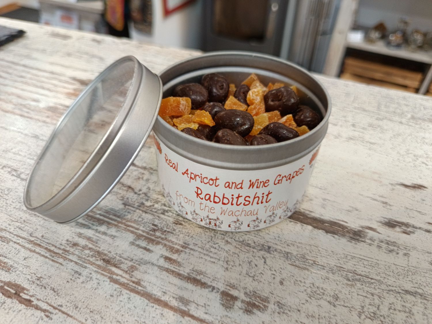 165 grams of fruity dark chocolate.