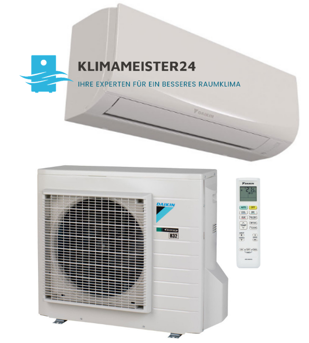 Daikin Sensira SET FTXF-D + RXF-D 5,0 kW inkl. WiFi - zur Selbst Montage