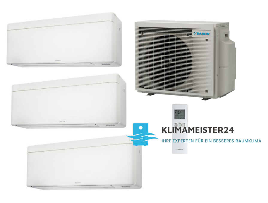 Daikin Stylish TRIO SET 3MXM40A9 FTXA 2,0 kW - 2,5 kW inkl. WiFi - zur Selbst Montage