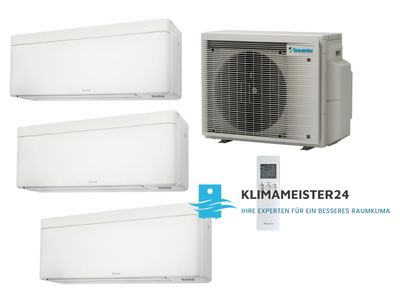 Daikin Stylish TRIO SET 3MXM52A9 FTXA20CW - 2mal FTXA35CW inkl. WiFi - zur Selbst Montage