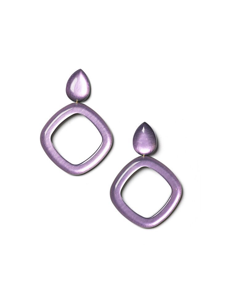 Halo Earrings | Purple