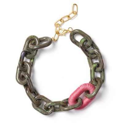 Gigi Necklace | Green Pink