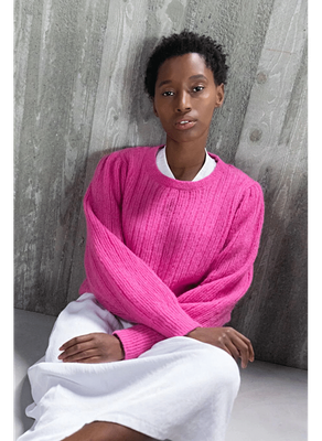Noemie Knit | Peacock Pink