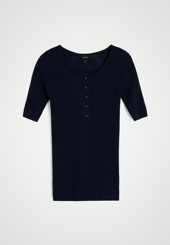 Agnes Knit Top | Navy