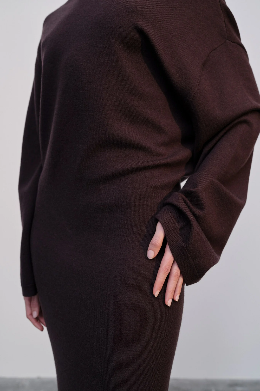 Isabella Knit Dress | Oxblood