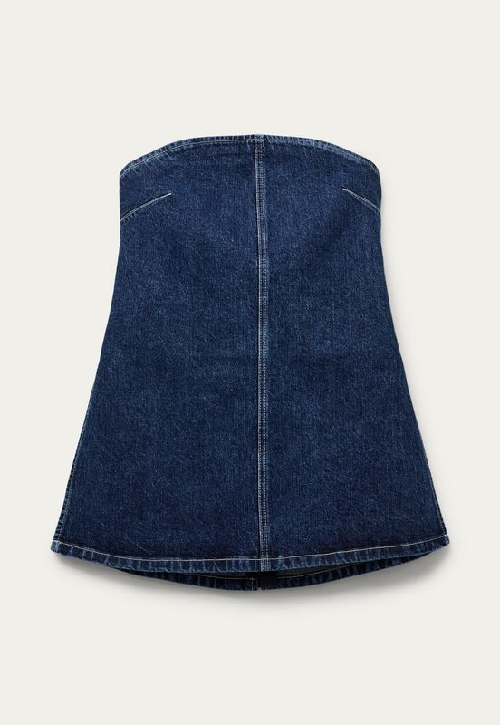 Wayne Bustier Top | Denim