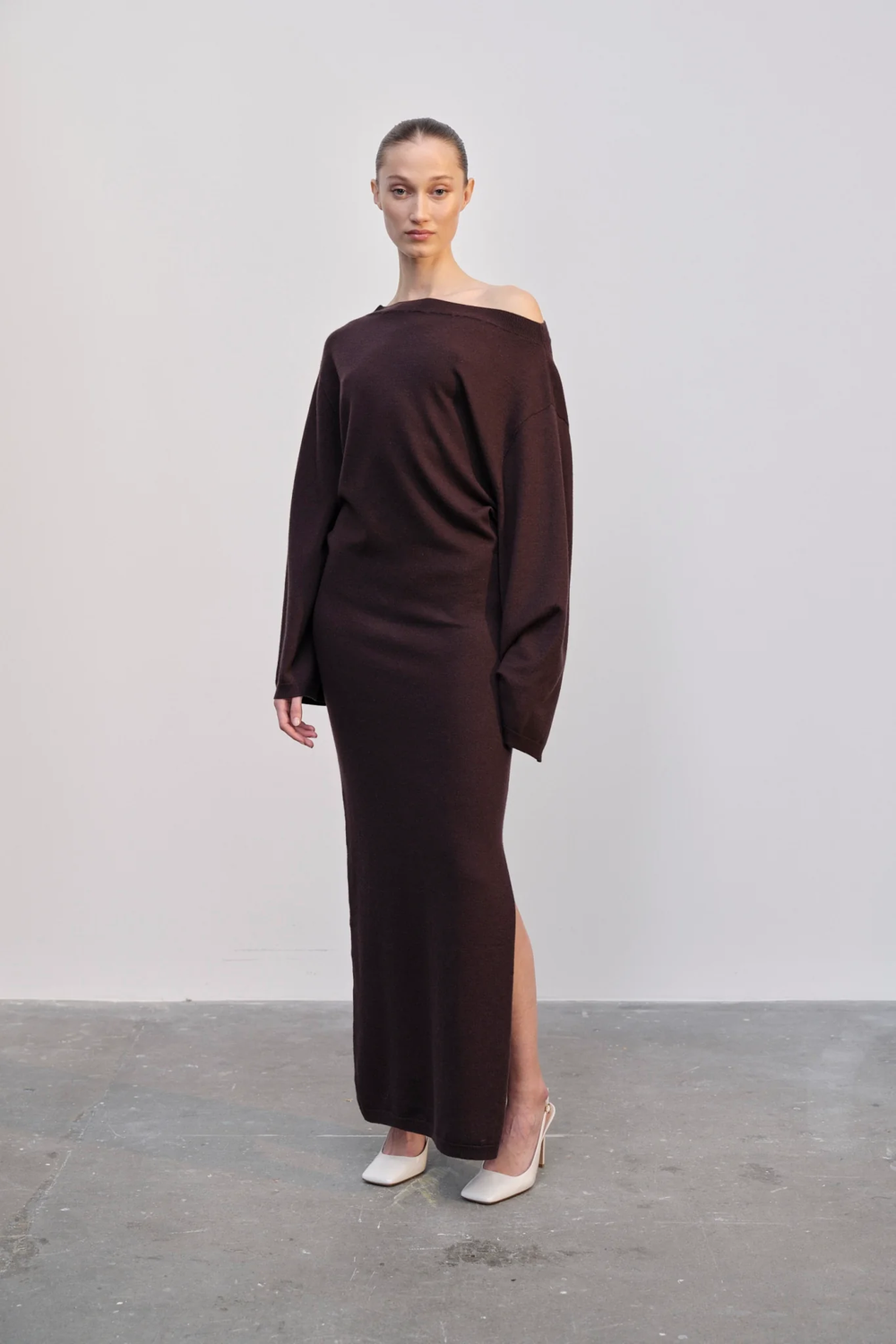 Isabella Knit Dress | Oxblood