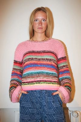 Sassie Stripe Knit | Pink