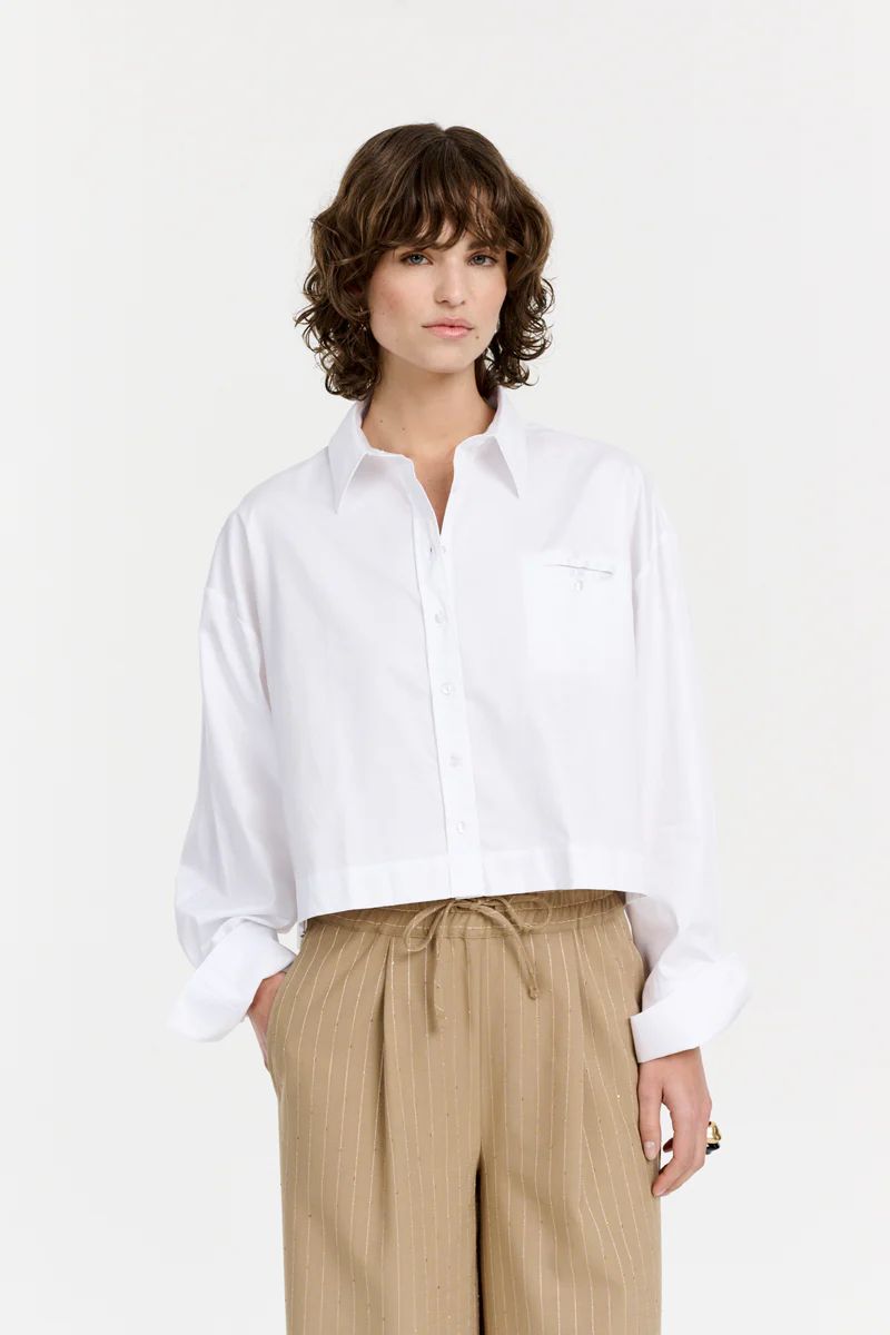 Cropped Blouse | White