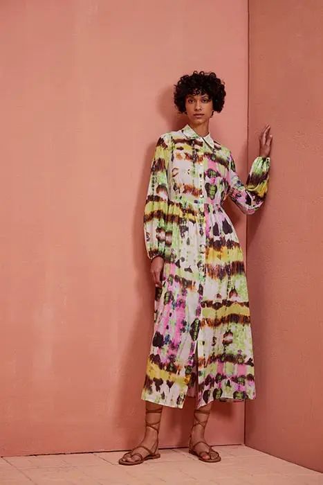 Christina Dress | Multi Green