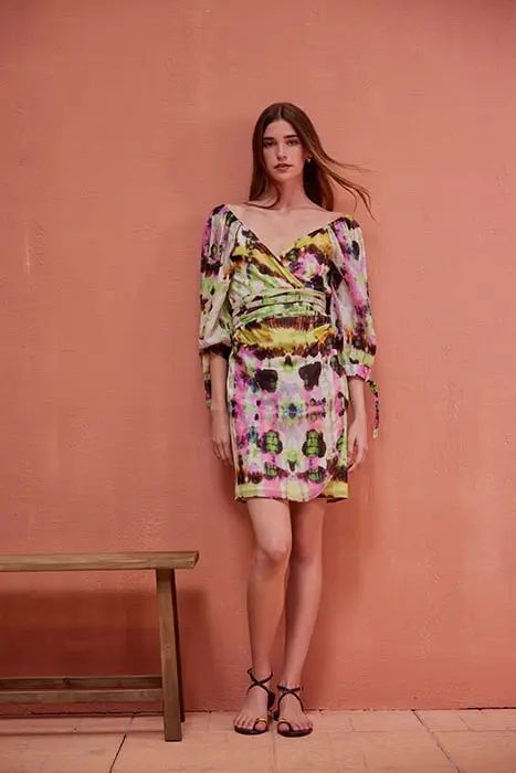 Reveka Dress | Multi Green
