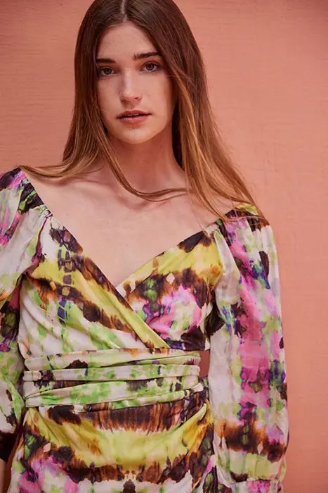 Reveka Dress | Multi Green