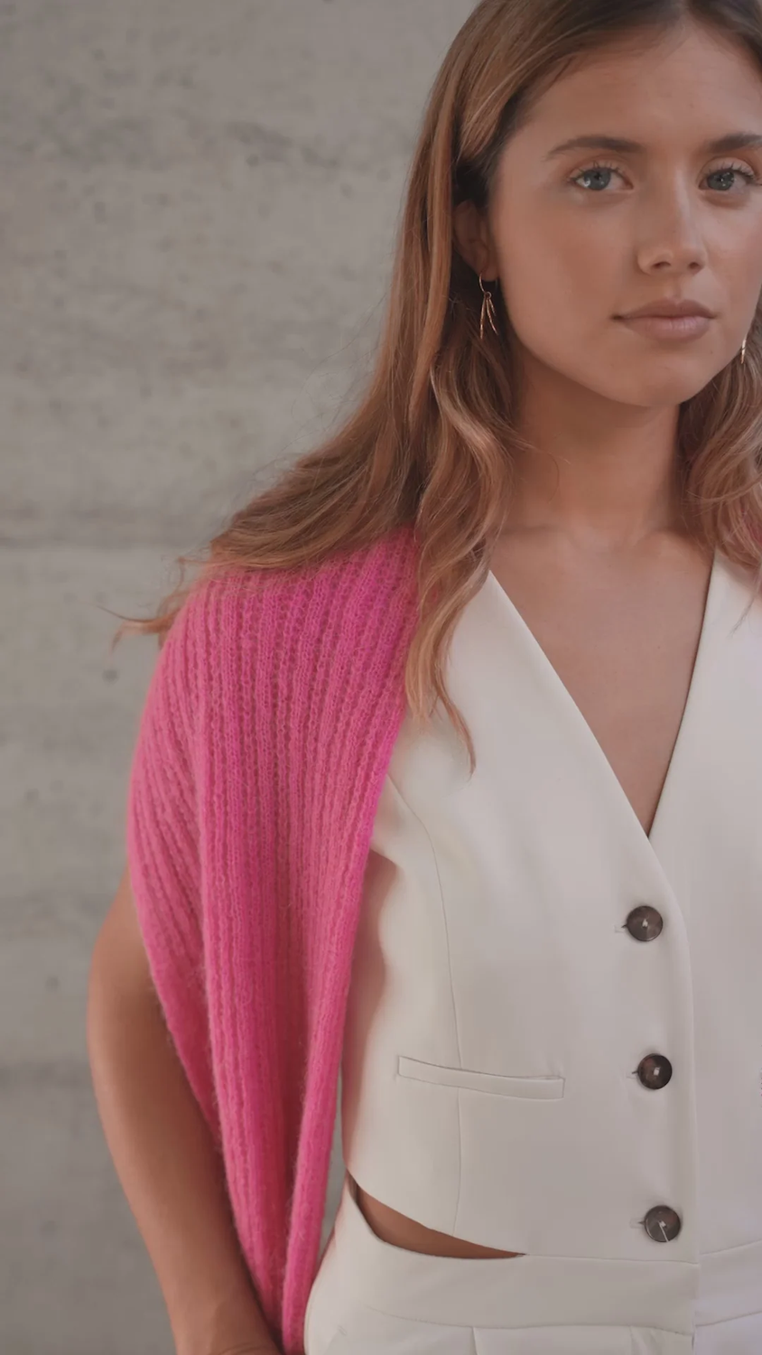 Charlotte Scarf | Peacock Pink