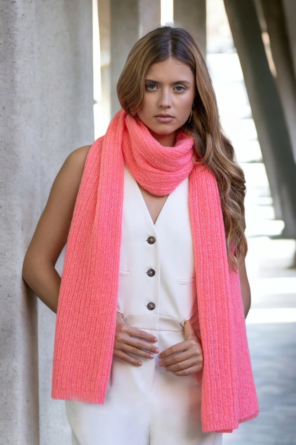 Charlotte Scarf | Coral Crush