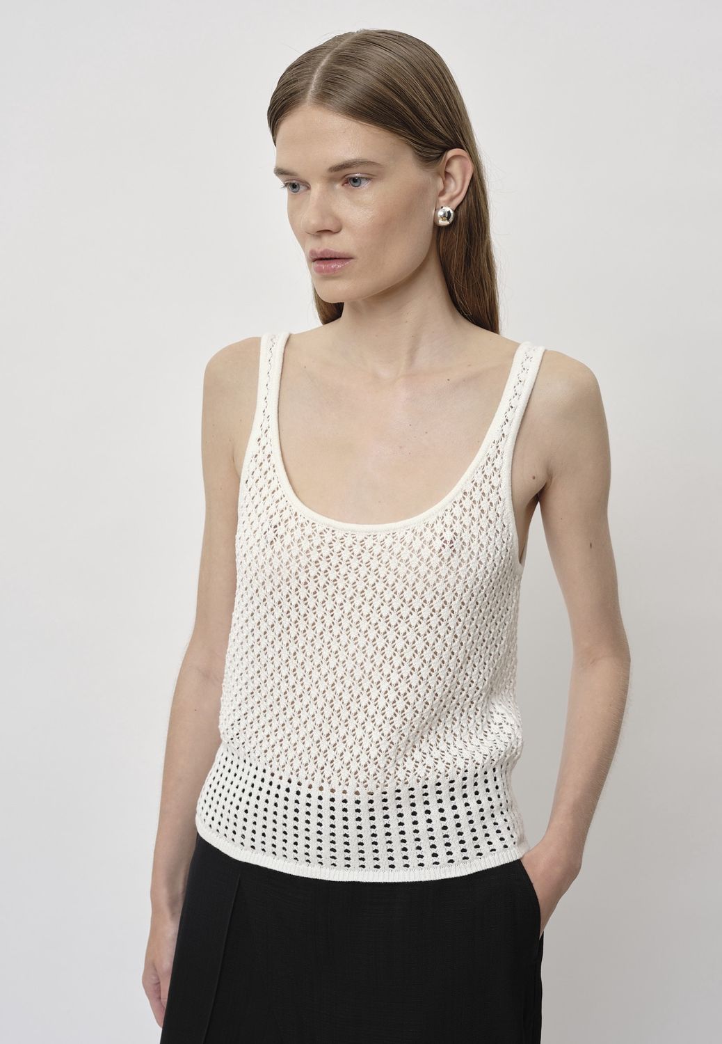 Callum Knit Top | Creme