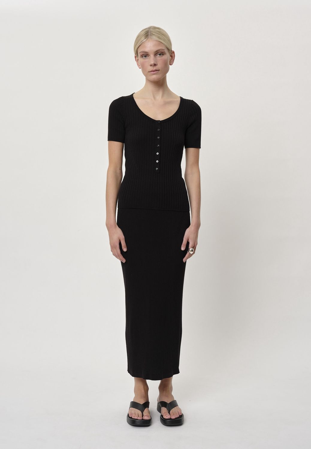 Gina Knit Skirt | Black