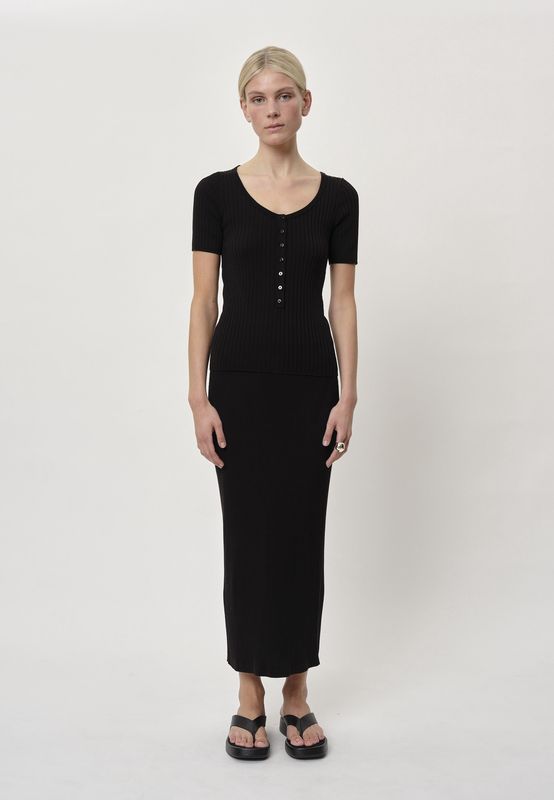 Gina Knit Skirt | Black