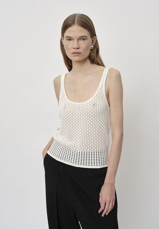 Callum Knit Top | Creme