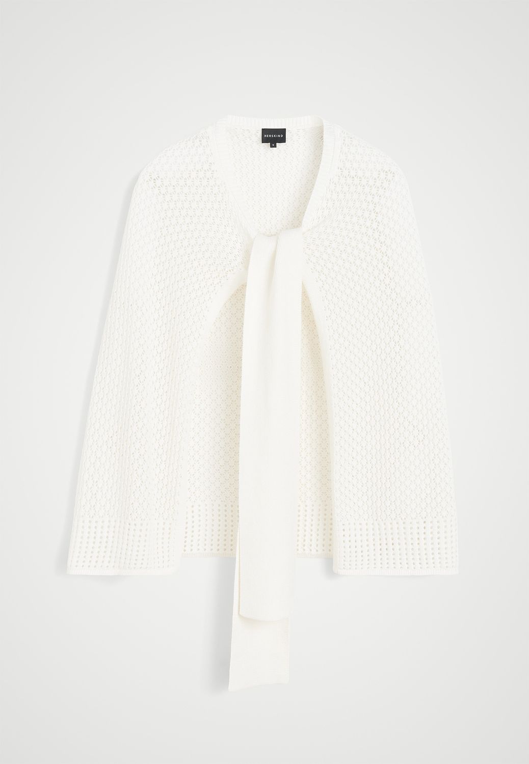 Gabrielle Knit Cape | Creme