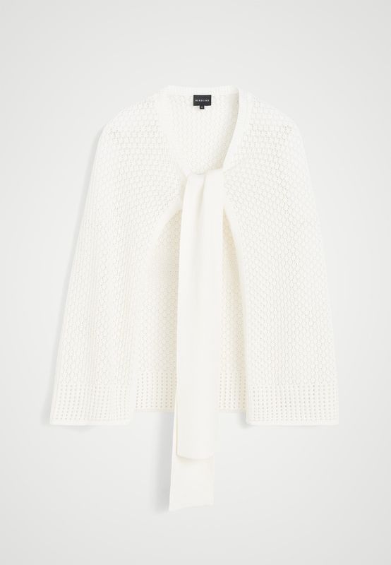 Gabrielle Knit Cape | Creme