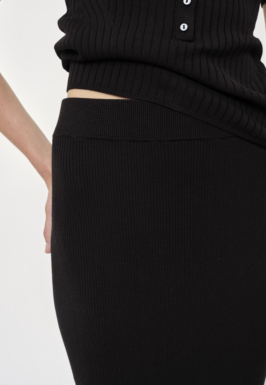 Gina Knit Skirt | Black