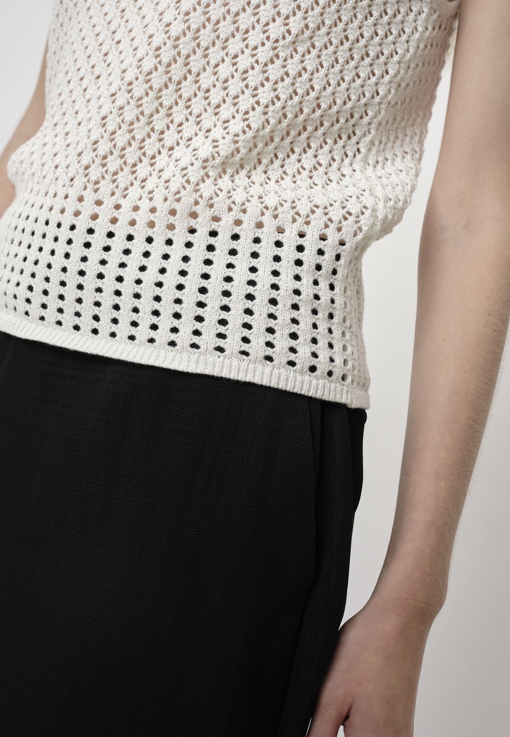 Callum Knit Top | Creme