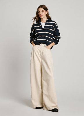 Jaimy Wide Leg | Ecru