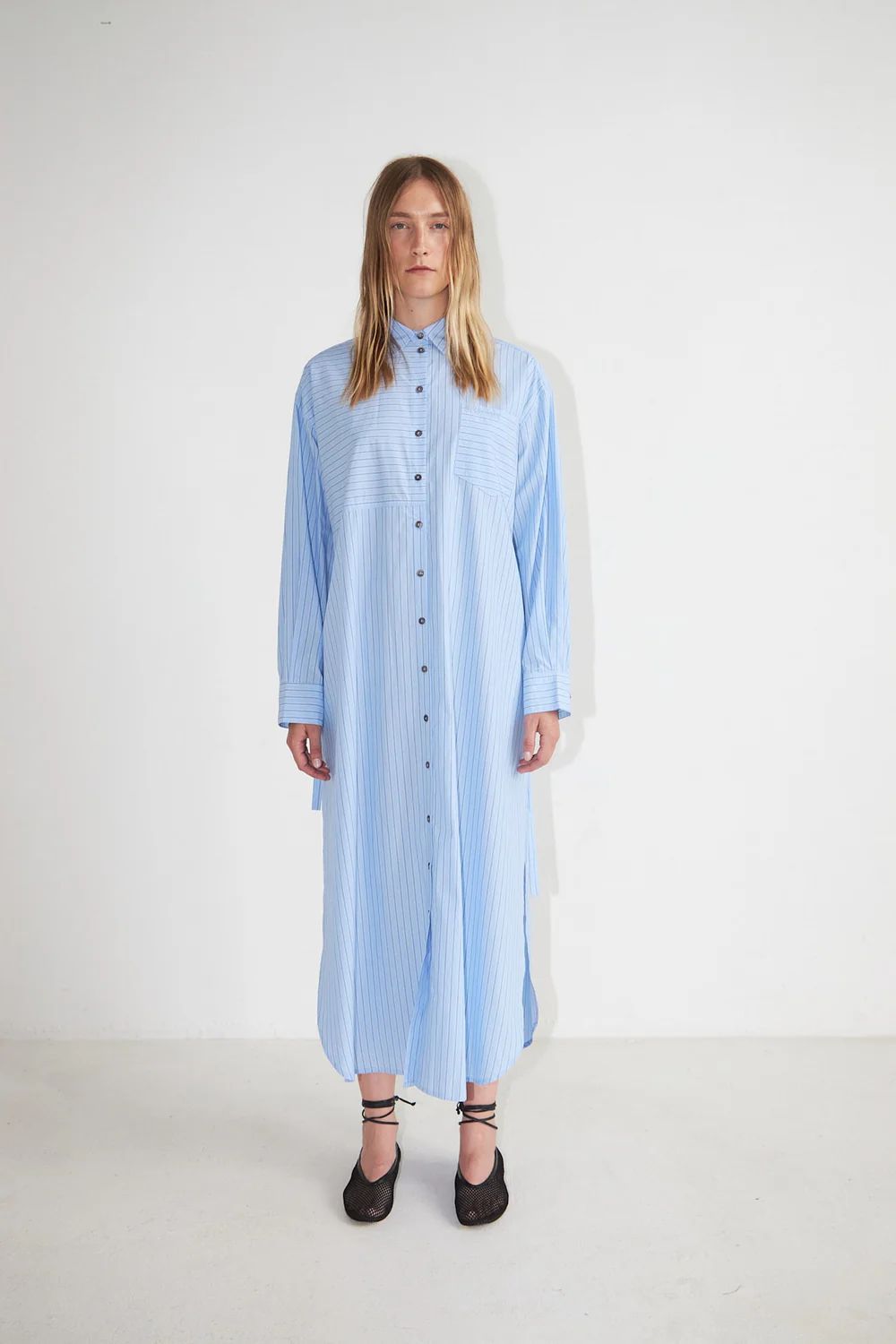 Solitude Dress | Sky Striped