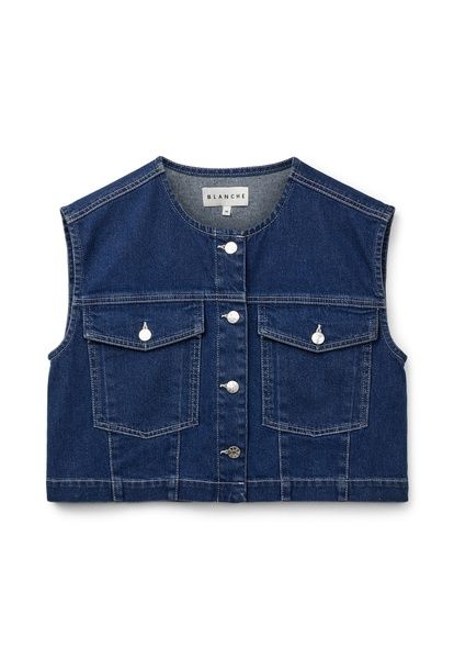 Winona Waistcoat | Denim, Maat: 34