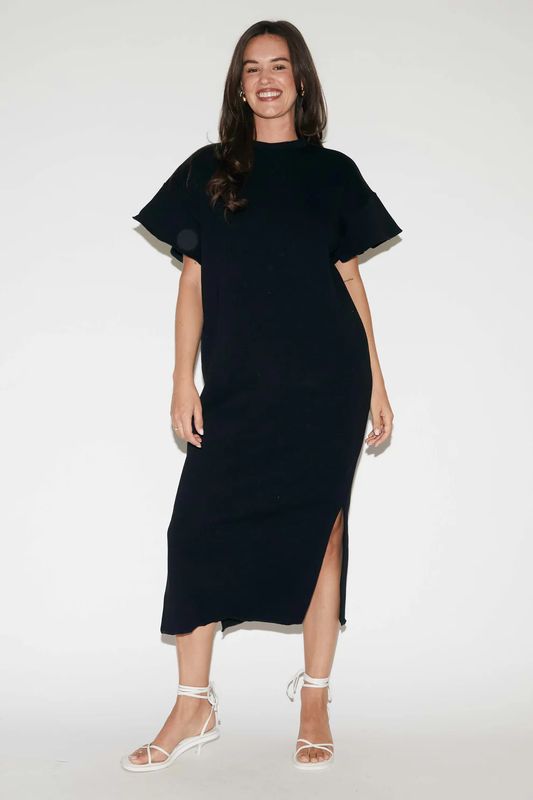 Carla Sweater Dress | Black