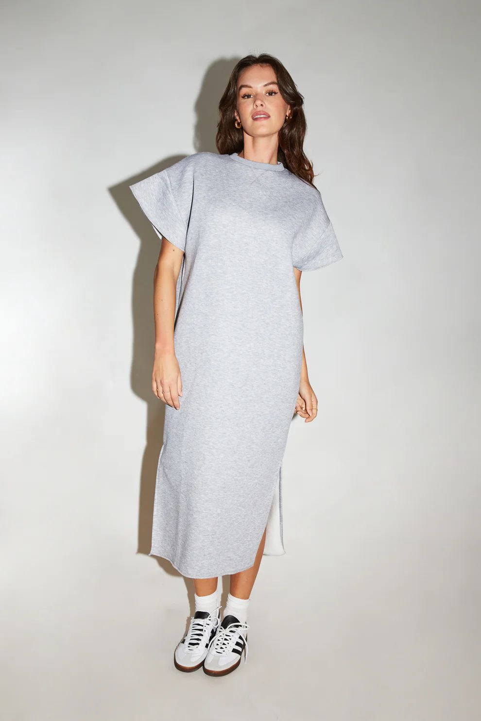 Carla Sweater Dress | Grey Melange