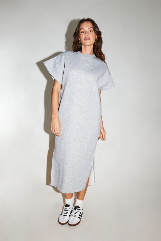 Carla Sweater Dress | Grey Melange
