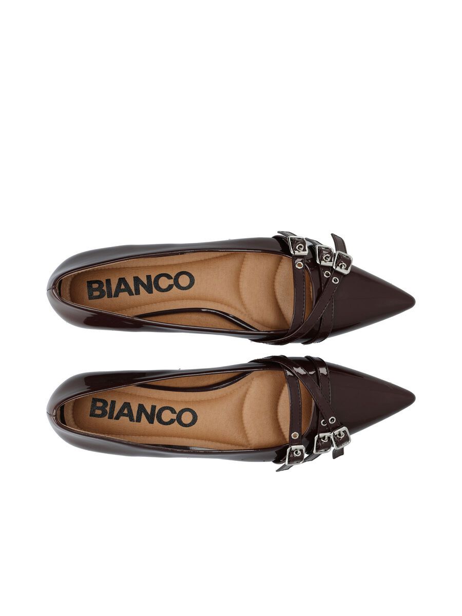 Bari Buckle Flats | Brown