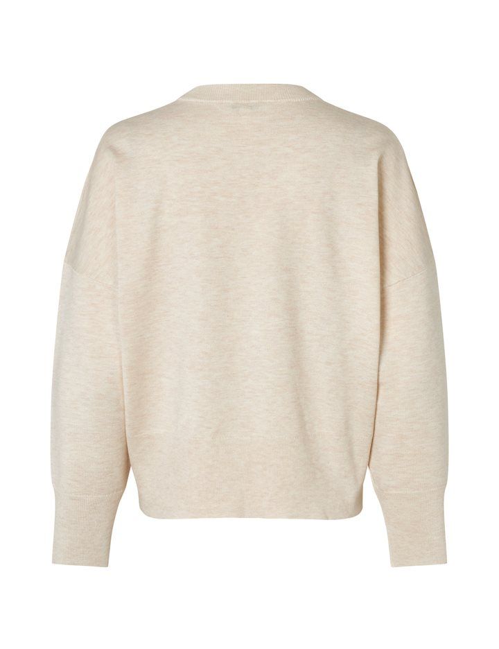 Gillian V-Knit | Sugar Melange