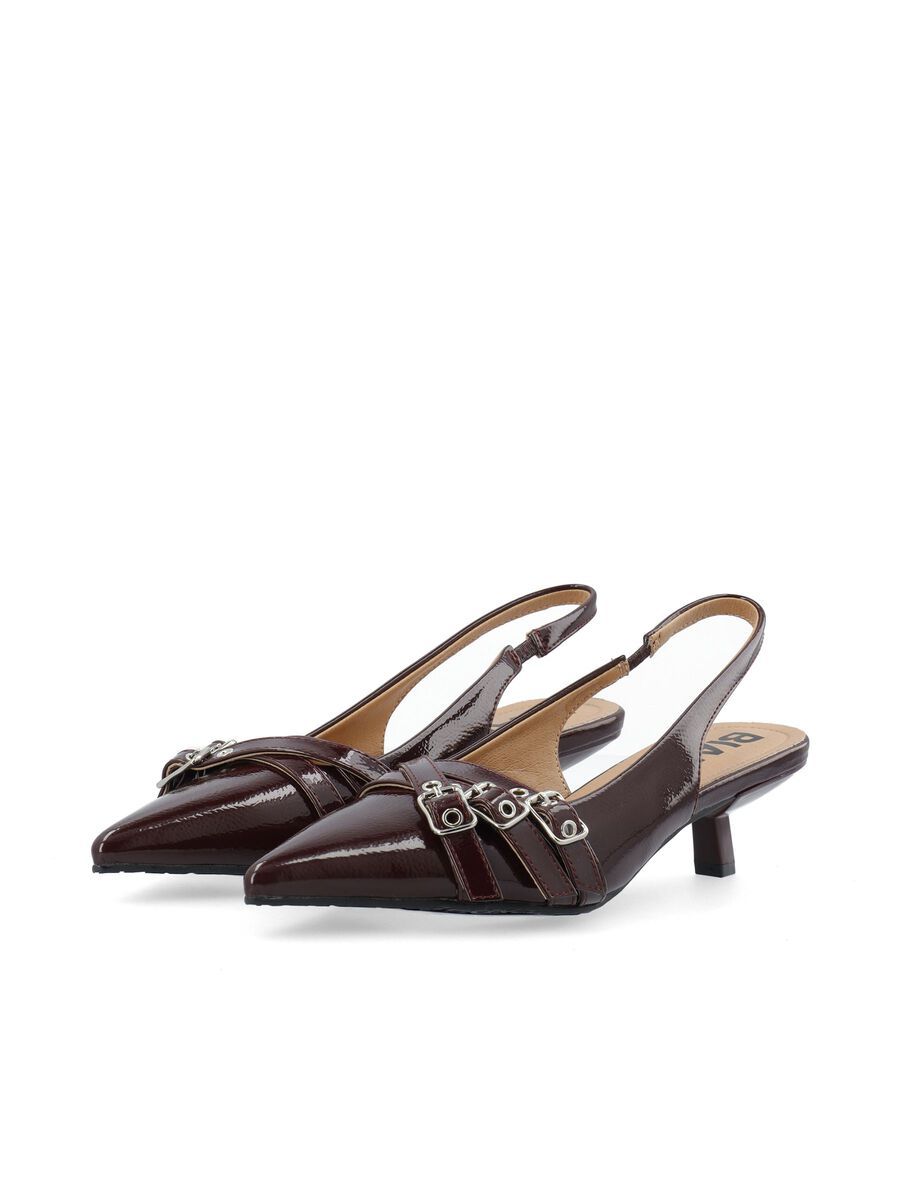 Kristin Buckle Slingback | Burgundy