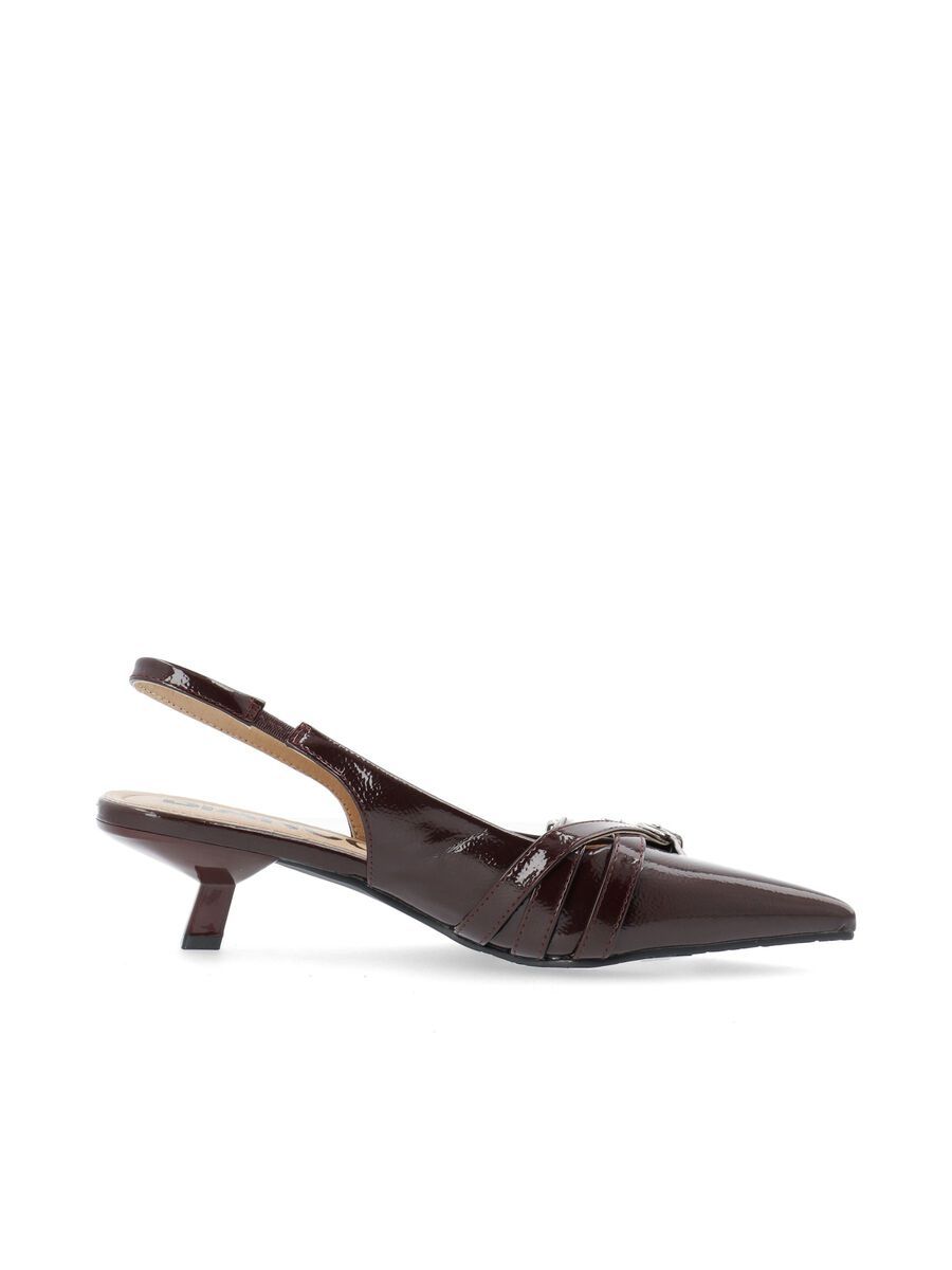 Kristin Buckle Slingback | Burgundy