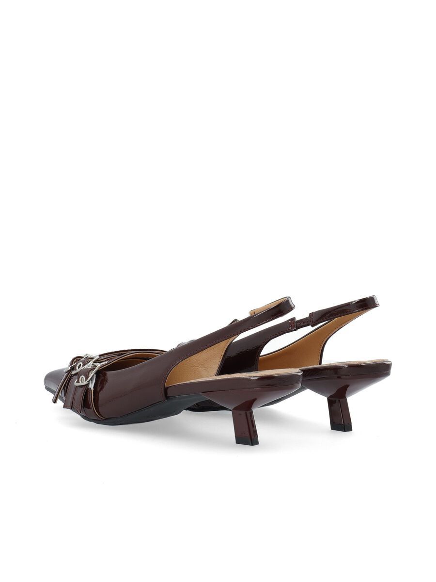 Kristin Buckle Slingback | Burgundy