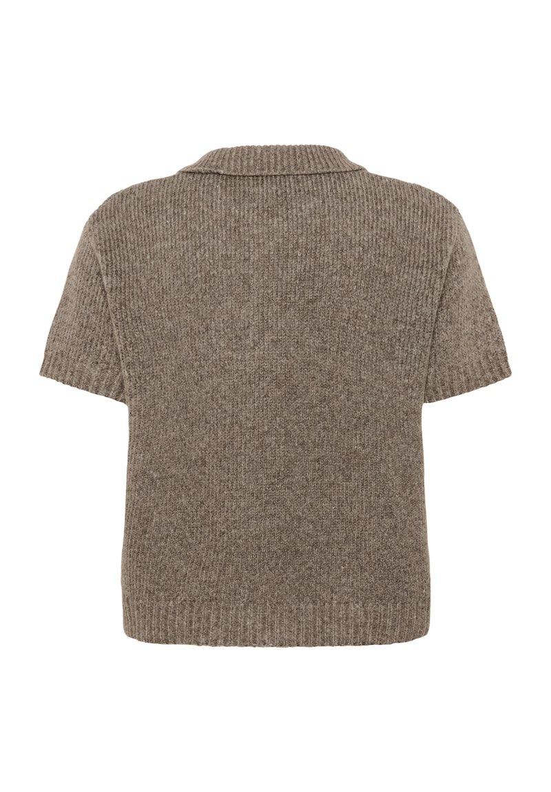 Paloma Knit Polo | Grey Melange