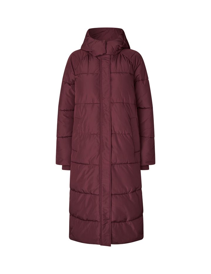 Ela Slit Coat | Wine