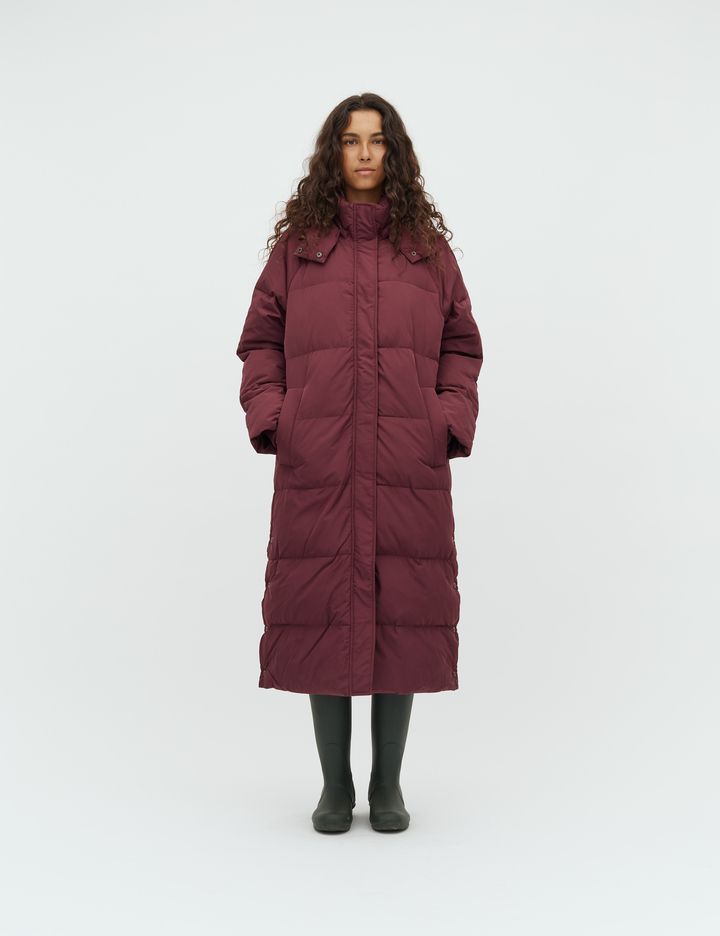 Ela Slit Coat | Wine