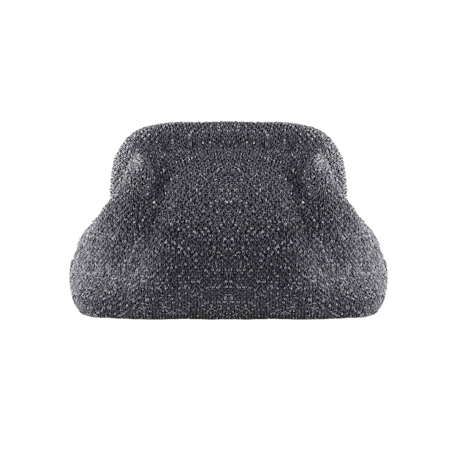 Alba Clutch | Grey Glitter