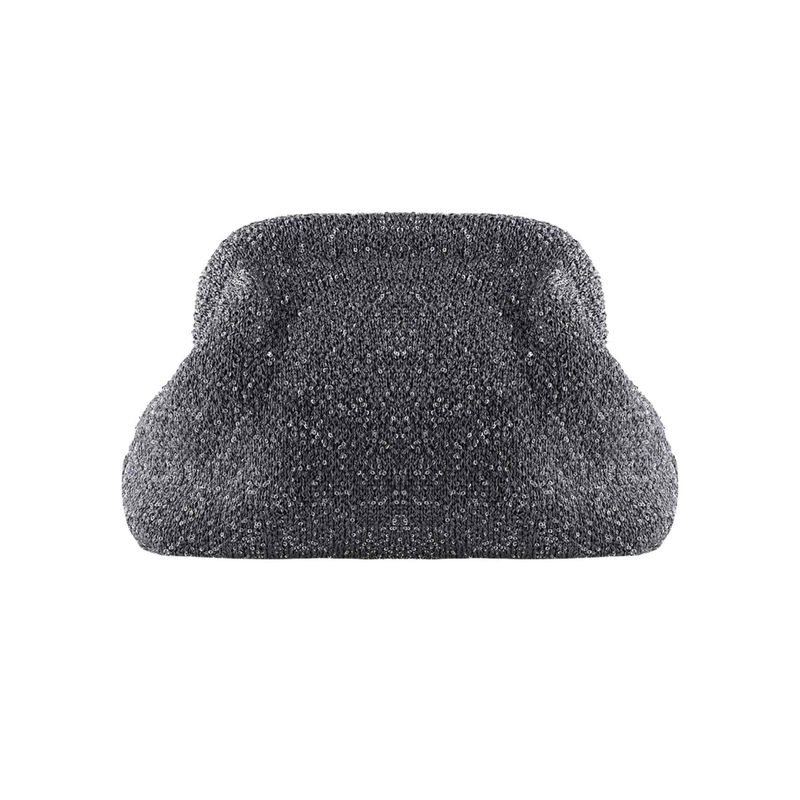 Alba Clutch | Grey Glitter
