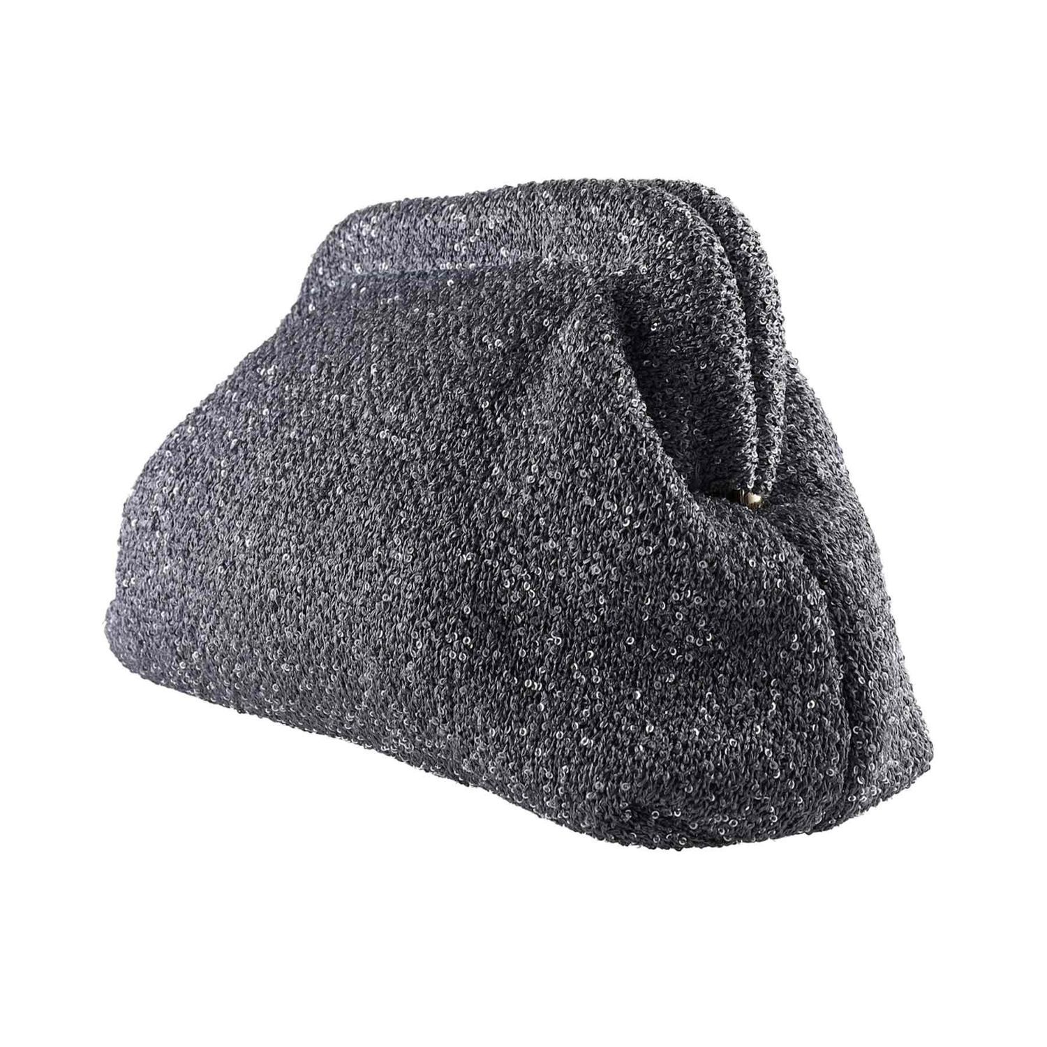 Alba Clutch | Grey Glitter