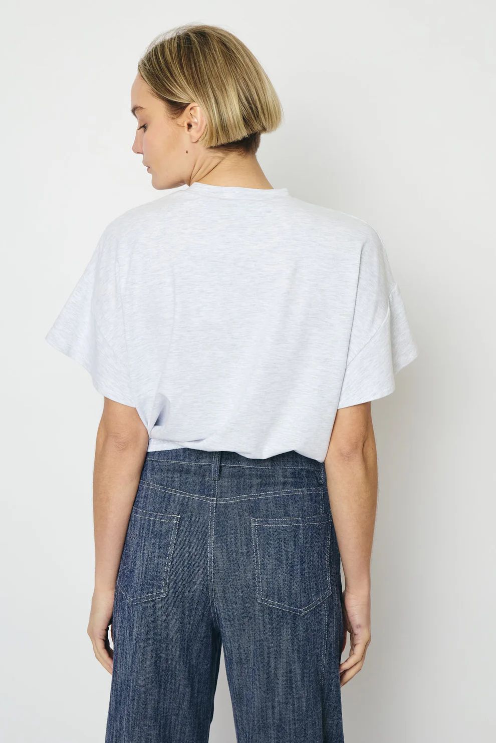 Raffa Top | White Melange