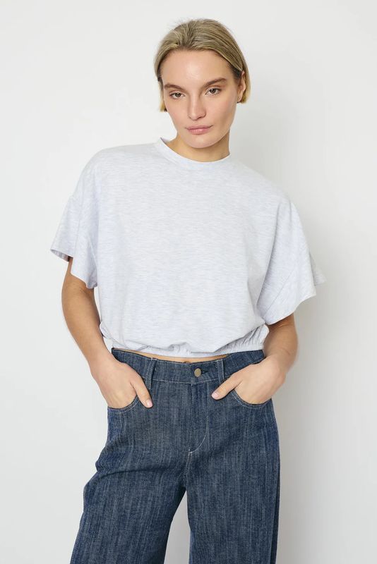 Raffa Top | White Melange